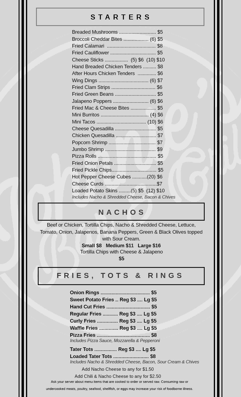 Johnnies Bar & Grill - Clinton | restaurant | 124 W Michigan Ave, Clinton, MI 49236, USA | 5174565233 OR +1 517-456-5233