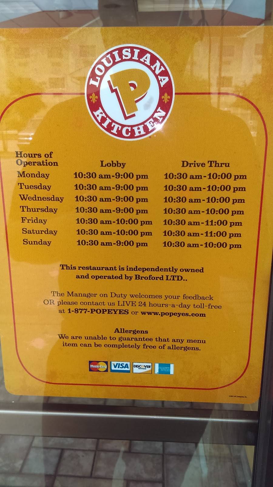 Popeyes Louisiana Kitchen | restaurant | 710 U.S. 59 N Bypass, Cleveland, TX 77327, USA | 2815931231 OR +1 281-593-1231