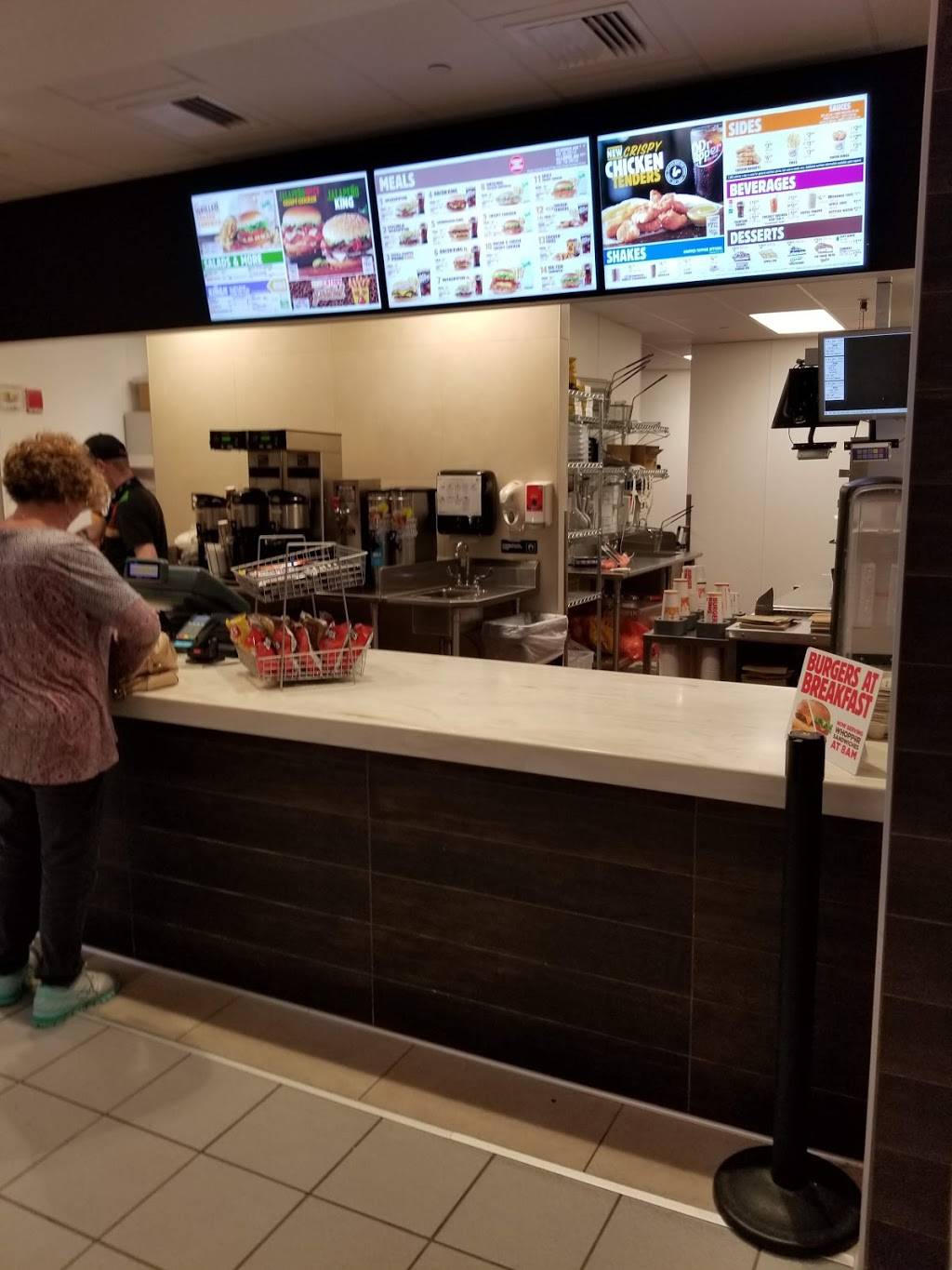 Burger King | restaurant | 1 Airport Rd, Manchester, NH 03103, USA | 8663942493 OR +1 866-394-2493