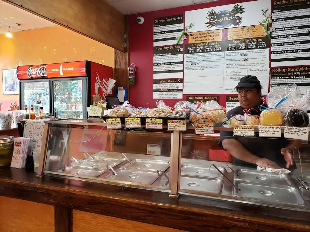 New England Soup Factory | meal takeaway | 140 Washington St, Salem, MA 01970, USA | 9787440444 OR +1 978-744-0444