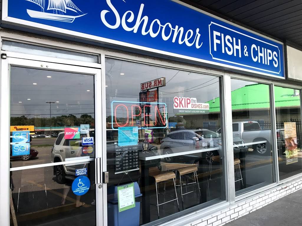 Schooner Fish & Chips | restaurant | 1337 King St E, Oshawa, ON L1H 1J2, Canada | 9055764442 OR +1 905-576-4442