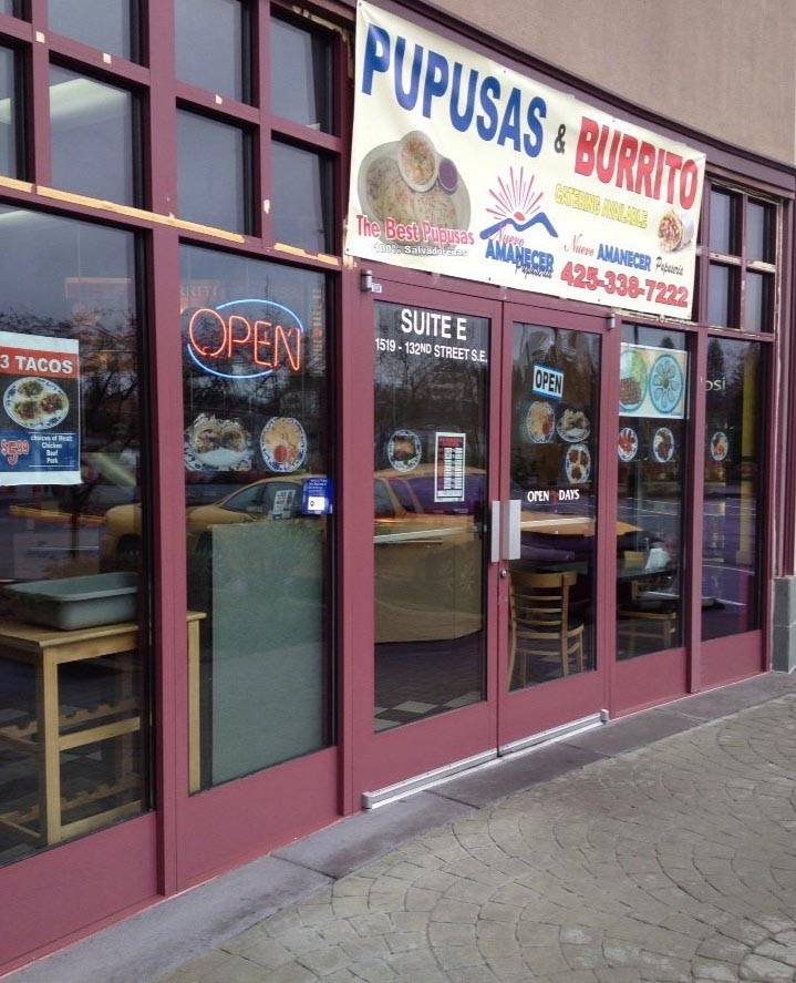 Nuevo Amanecer Pupuseria | restaurant | 1519 132nd St SE, Everett, WA 98208, USA | 4253387222 OR +1 425-338-7222