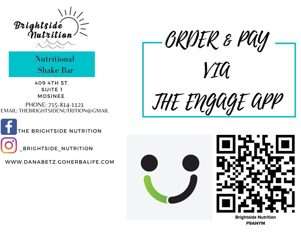 Brightside Nutrition | restaurant | 409 4th St Suite 1, Mosinee, WI 54455, USA | 7158141121 OR +1 715-814-1121