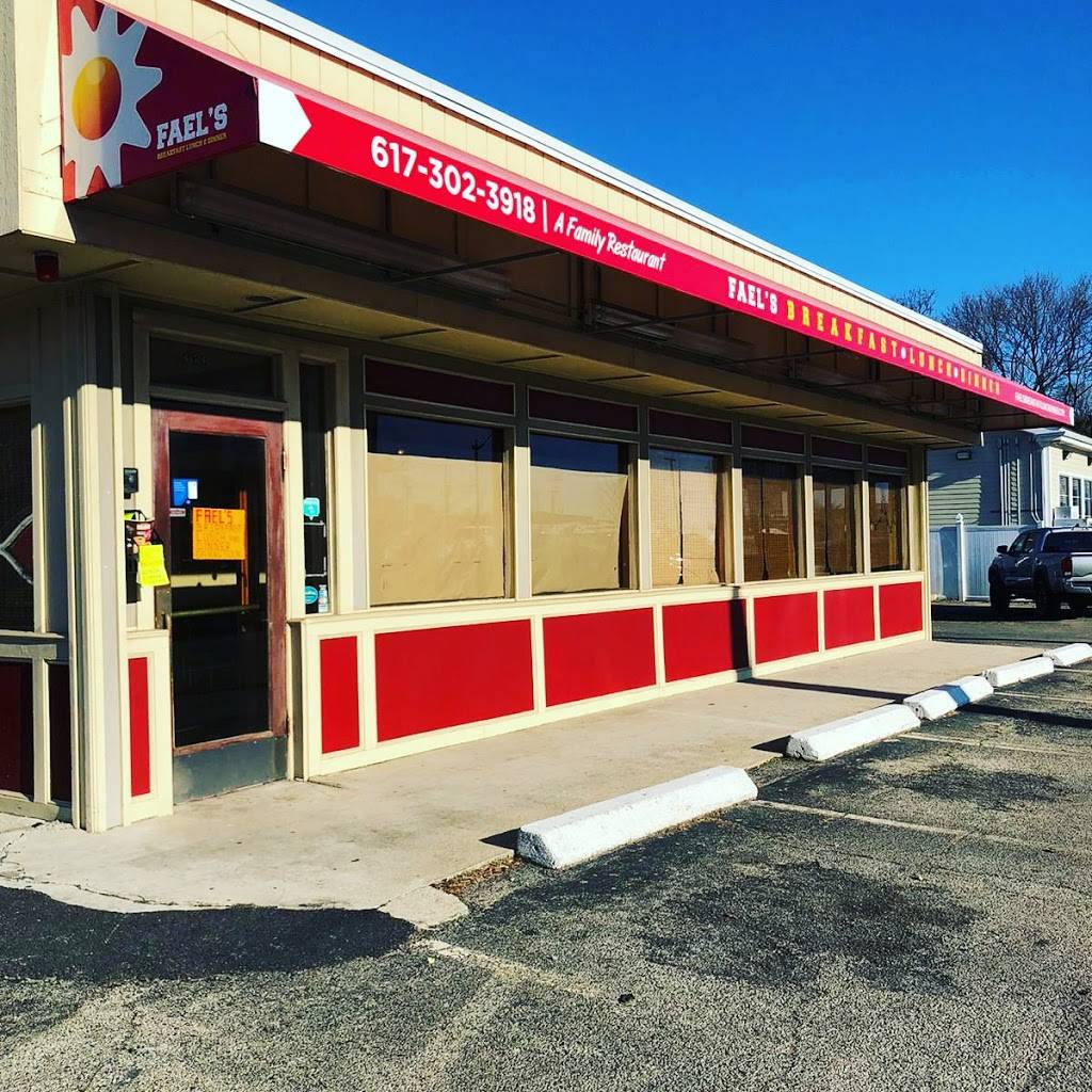 Faels breakfast/lunch/dinner | restaurant | 656 Washington St, Quincy, MA 02169, USA | 6173023918 OR +1 617-302-3918