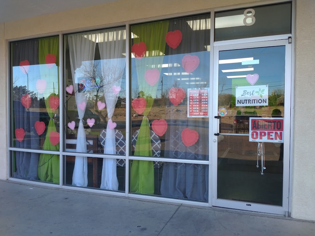 Best Nutrition | restaurant | 850 N Carolina Dr Ste 8, El Paso, TX 79915, USA | 9157908837 OR +1 915-790-8837