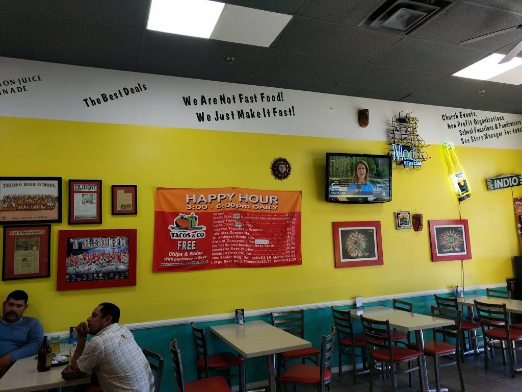 Tacos & Co | restaurant | 27412 Antonio Pkwy, Ladera Ranch, CA 92694, USA | 9493642937 OR +1 949-364-2937