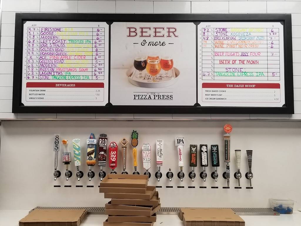 The Pizza Press | restaurant | 1327 W Whittier Blvd, La Habra, CA 90631, USA | 5622663113 OR +1 562-266-3113