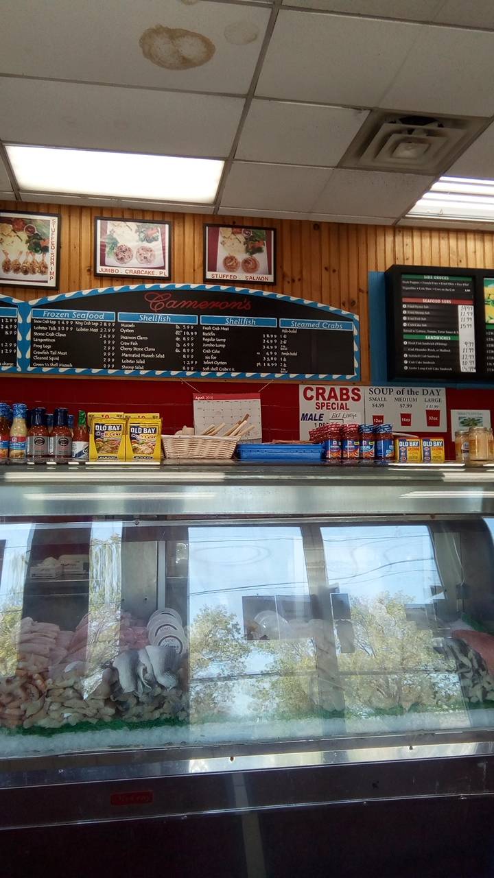 Camerons Seafood | restaurant | 3919 Branch Ave, Marlow Heights, MD 20748, USA | 3013162000 OR +1 301-316-2000