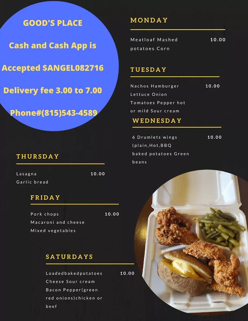 Goods Place | restaurant | 514 Atwood Ave, Rockford, IL 61102, USA | 8155434589 OR +1 815-543-4589