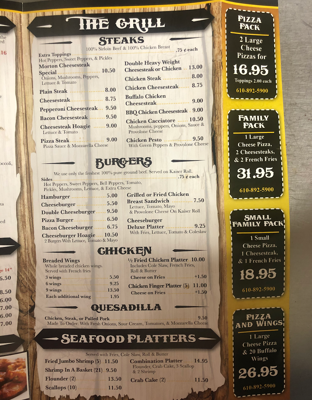 Morton Street Pizza & Grill | restaurant | 27 S Morton Ave, Morton, PA 19070, USA | 6108925900 OR +1 610-892-5900