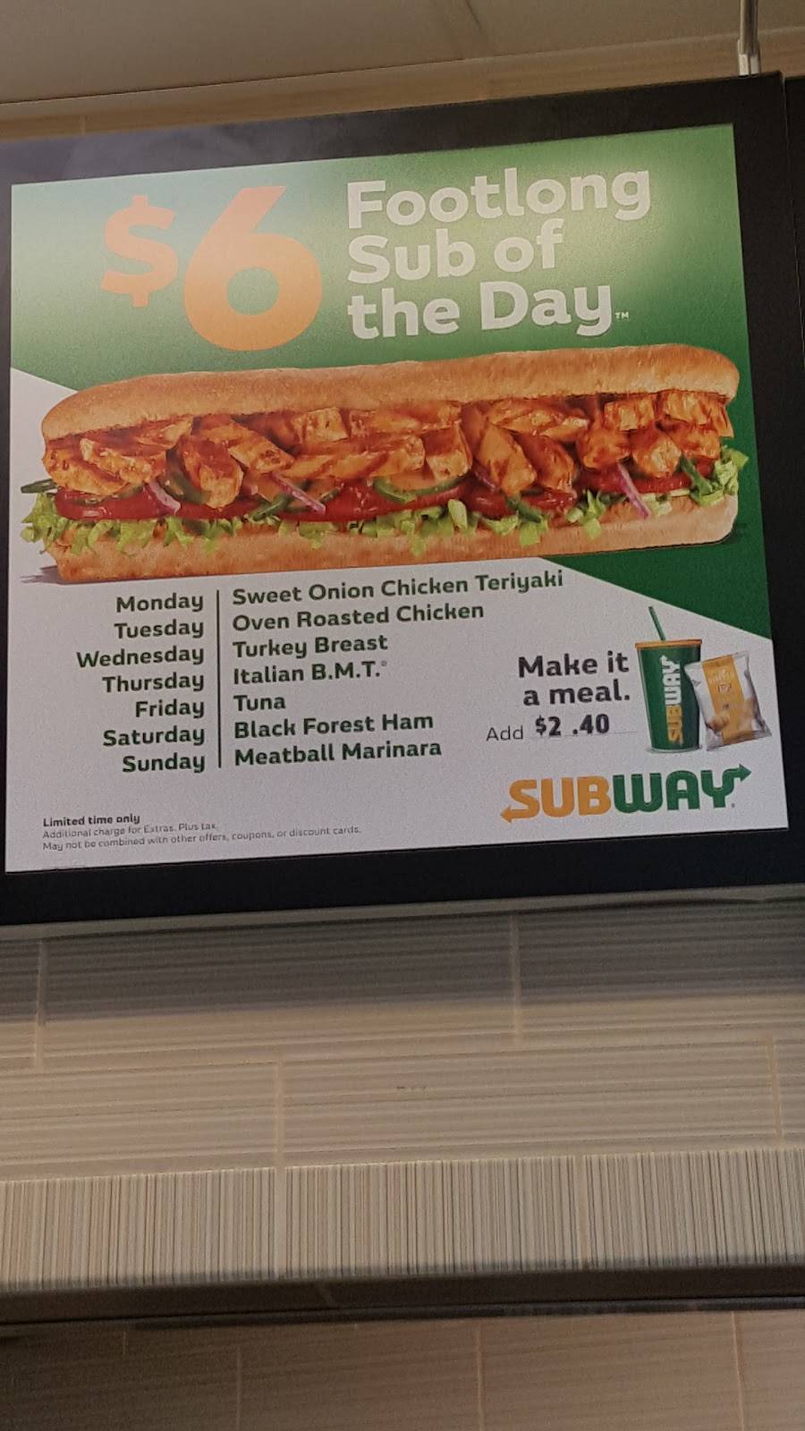 Subway | restaurant | 905 Old Ocean Hwy, Bolivia, NC 28422, USA | 9102537607 OR +1 910-253-7607