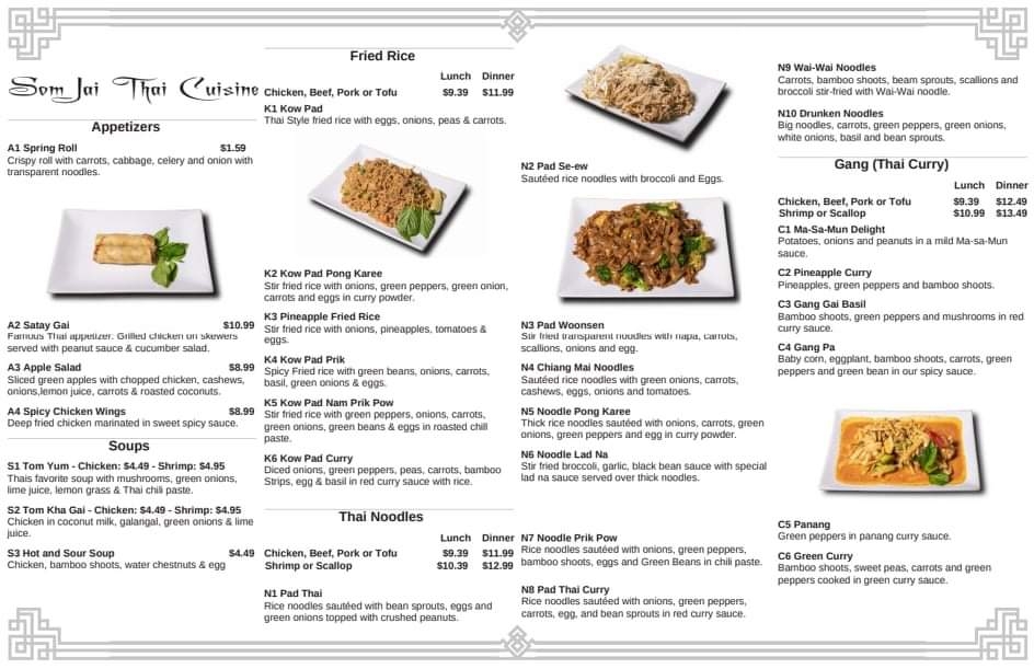 Som Jai Thai Cuisine | restaurant | 8397 E Thirteen Mile Rd, Warren, MI 48093, USA | 5867953274 OR +1 586-795-3274