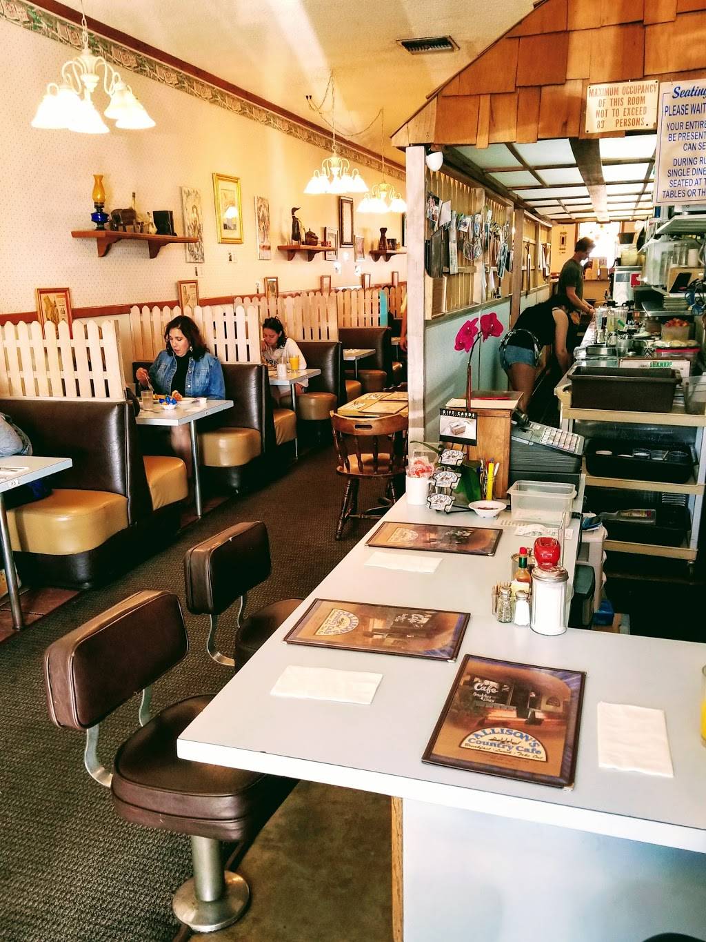 Allisons Country Cafe | restaurant | 3429 Telegraph Rd, Ventura, CA 93003, USA | 8056501766 OR +1 805-650-1766