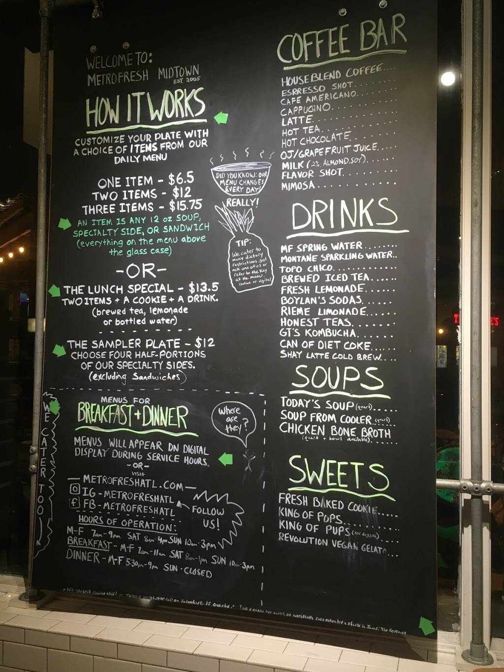 MetroFresh | meal takeaway | 931 Monroe Dr NE a106, Atlanta, GA 30308, USA | 4047240151 OR +1 404-724-0151