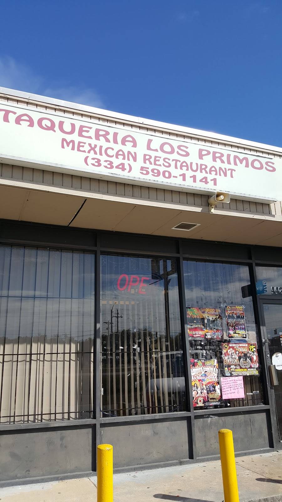 Taqueria Los Primos | restaurant | 4429 Troy Hwy, Montgomery, AL 36116, USA | 3346127239 OR +1 334-612-7239