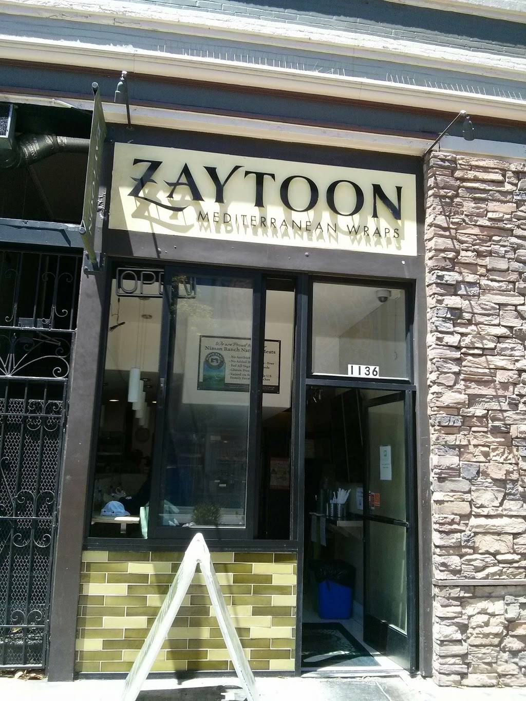 Zaytoon Mediterranean | restaurant | 1136 Valencia St, San Francisco, CA 94110, USA | 4158241787 OR +1 415-824-1787