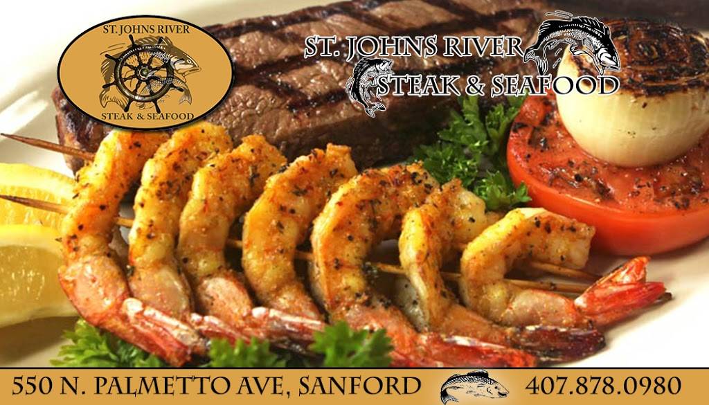 St Johns River Steak & Seafood | restaurant | 550 N Palmetto Ave, Sanford, FL 32771, USA | 4078780980 OR +1 407-878-0980