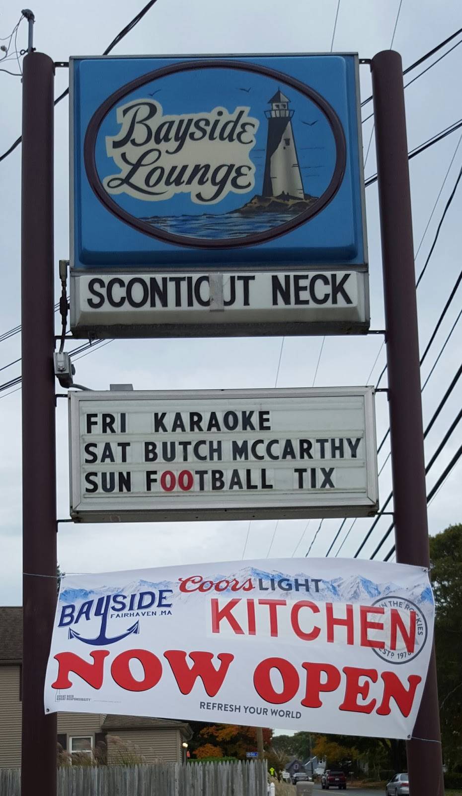 Bayside Lounge | restaurant | 125 Sconticut Neck Rd, Fairhaven, MA 02719, USA | 5089969212 OR +1 508-996-9212