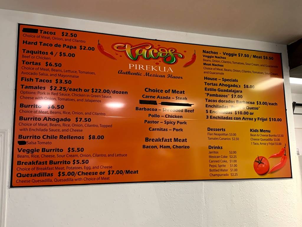 Tacos Pirekua | restaurant | 5395 Main St, Springfield, OR 97478, USA | 5413936846 OR +1 541-393-6846