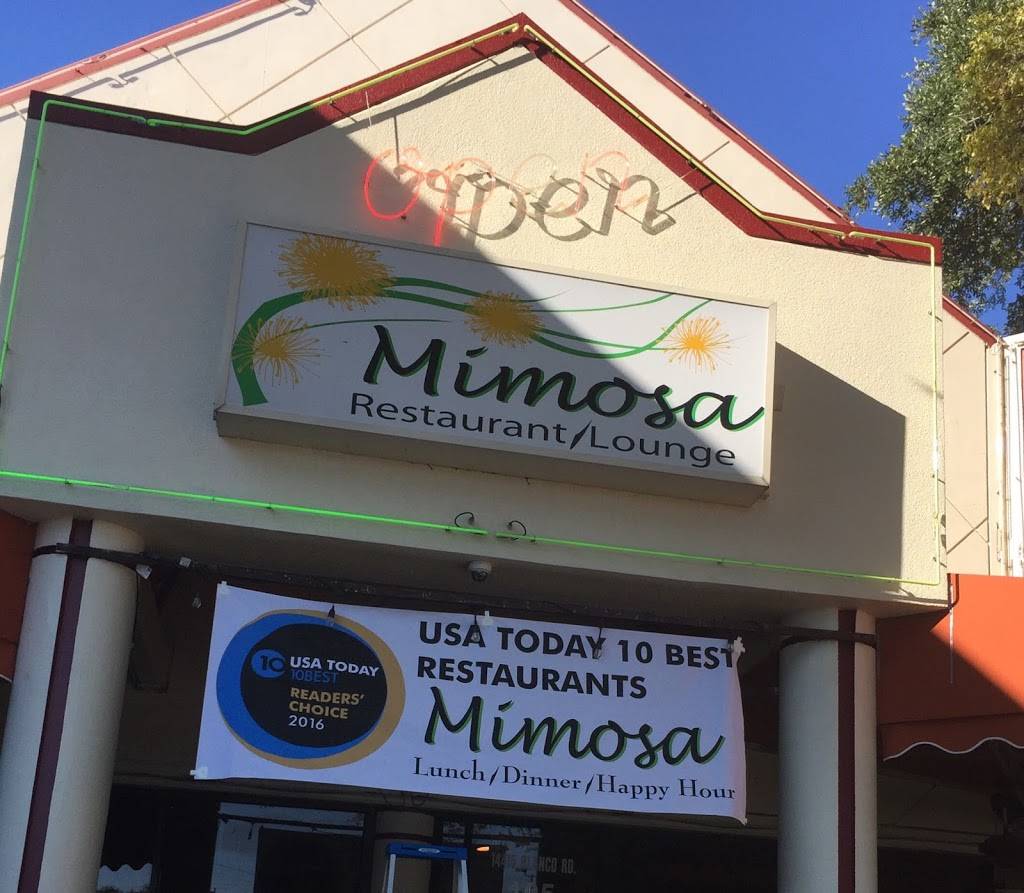 Mimosa Restaurant and Lounge | restaurant | 14415 Blanco Rd, San Antonio, TX 78216, USA | 2104082670 OR +1 210-408-2670