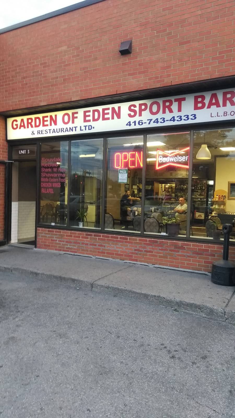 Garden Of Eden Sport Bar & Restaurant Ltd. | restaurant | 4801 Steeles Ave W, North York, ON M9L 2W1, Canada | 4167434333 OR +1 416-743-4333