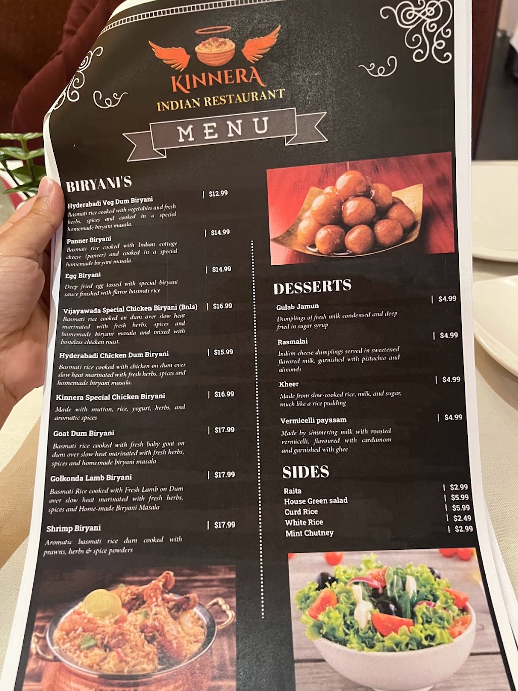 Kinnera Indian Restaurant | meal takeaway | 259 Front St, Lincoln, RI 02865, USA | 4013213060 OR +1 401-321-3060