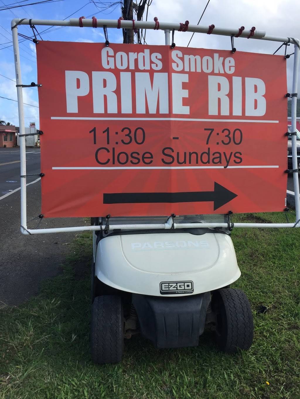 Gords Smoke Prime Rib | restaurant | 54-115 Kawaipuna St, Hauula, HI 96717, USA | 8084979337 OR +1 808-497-9337