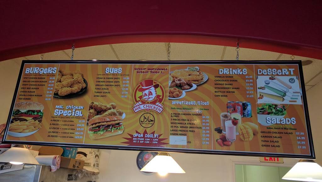 Mr Chicken | restaurant | 7077 Brookfield Plaza, Springfield, VA 22150, USA | 7038663003 OR +1 703-866-3003