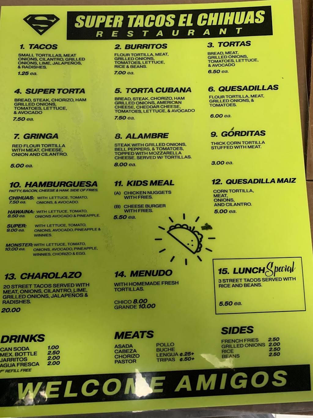 Super Tacos El Chihuas Restaurant | restaurant | 9720 E 31st St, Tulsa, OK 74146, USA | 9184029638 OR +1 918-402-9638