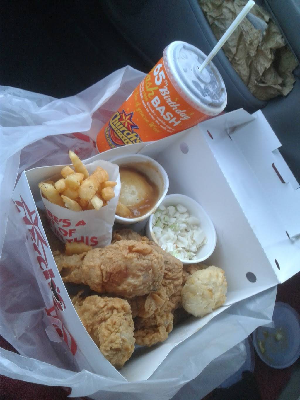 Churchs Chicken | restaurant | 401 W. Hwy 303, Grand Prairie, TX 75051, USA | 9722625052 OR +1 972-262-5052