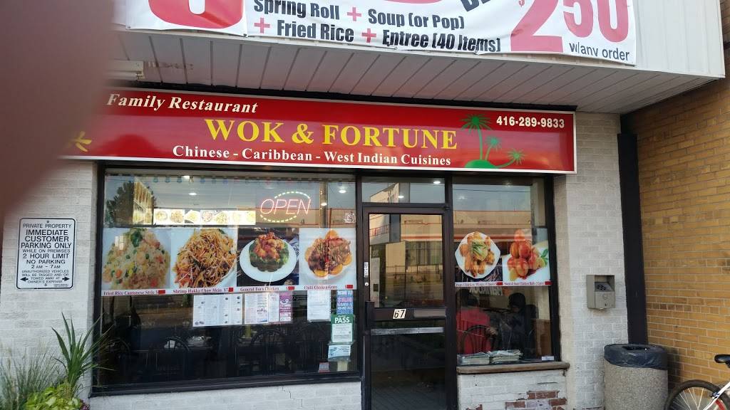 Wok and Fortune Family Restaurant | restaurant | 2900 Eglinton Ave E unit 7, Scarborough, ON M1J 2E4, Canada | 4162899833 OR +1 416-289-9833