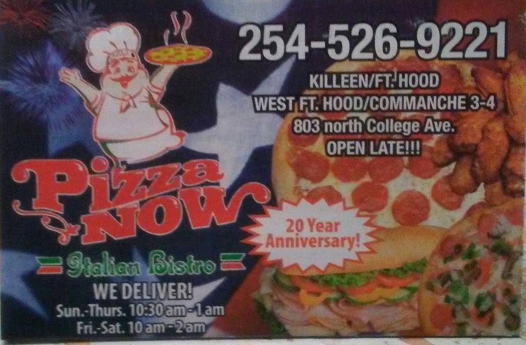 Pizza Now | restaurant | 803 N College St, Killeen, TX 76541, USA | 2545269221 OR +1 254-526-9221
