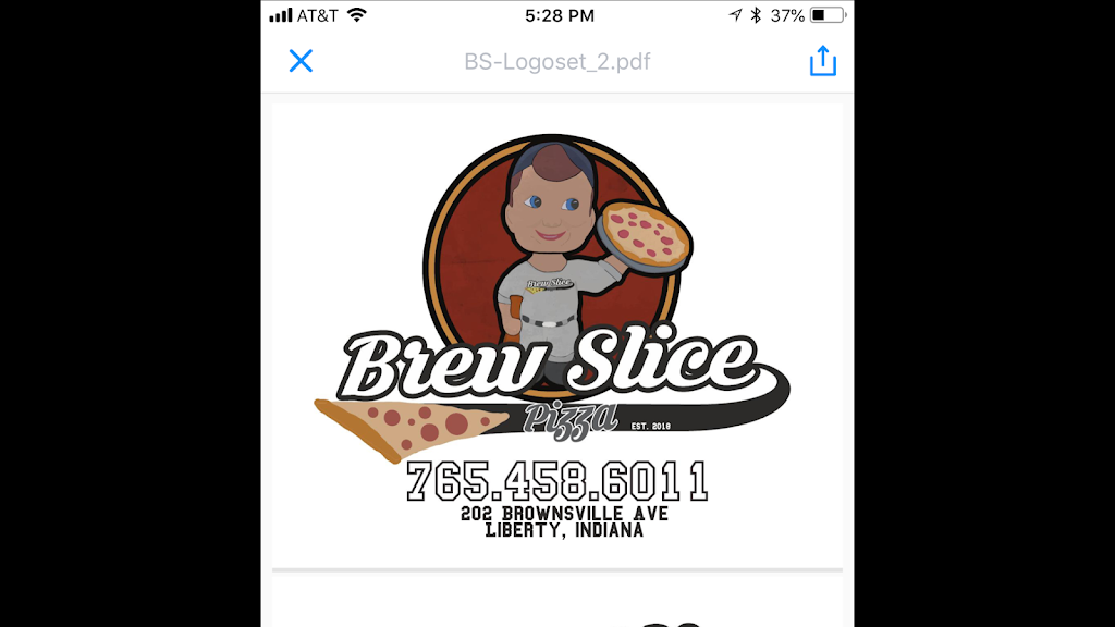 Brew Slice Pizza | restaurant | 202 Brownsville Ave, Liberty, IN 47353, USA | 7654586011 OR +1 765-458-6011