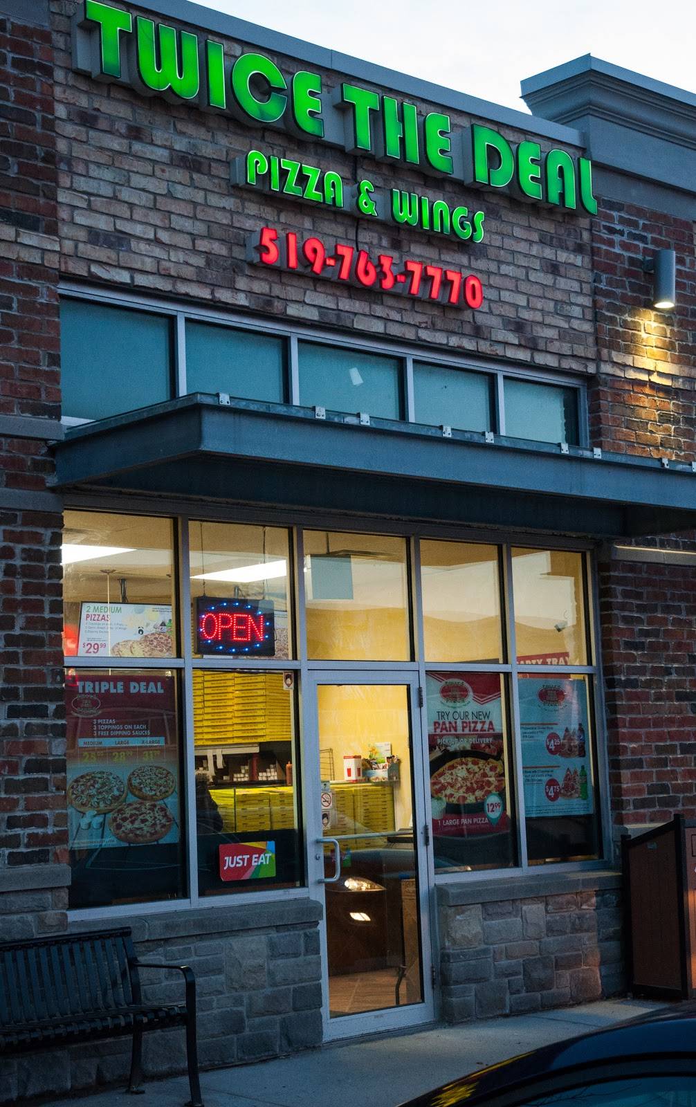 Twice The Deal Pizza | restaurant | 105 Clair Rd. E. Unit 104 H2, Guelph, ON N1L 1H1, Canada | 5197637770 OR +1 519-763-7770
