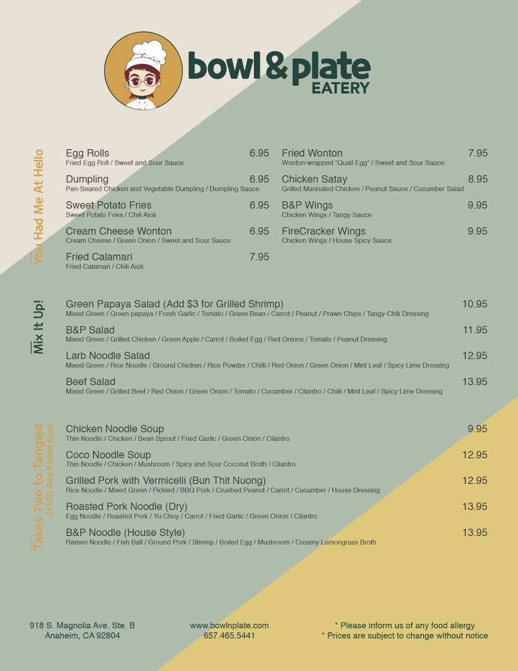 Bowl and Plate Eatery | restaurant | 918 S Magnolia Ave Suite B, Anaheim, CA 92804, USA | 6574655441 OR +1 657-465-5441