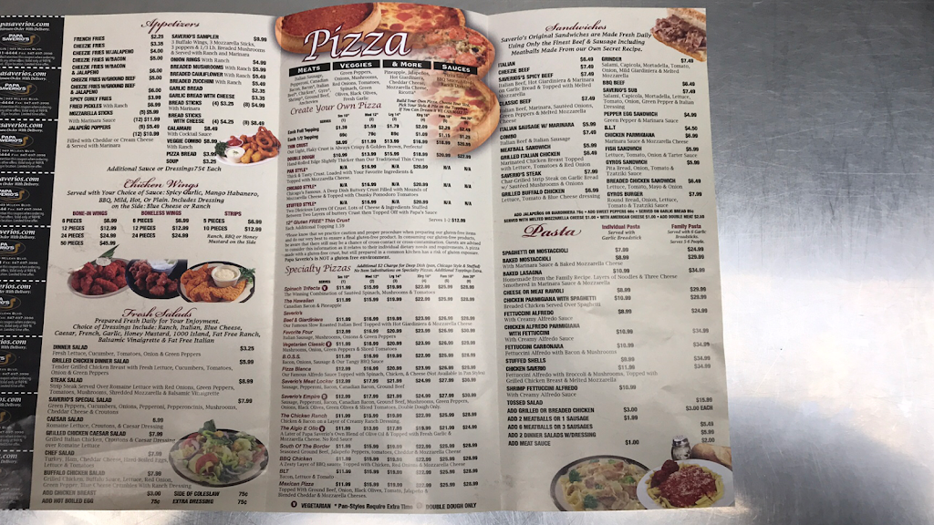 Papa Saverios Pizzeria | restaurant | 949 N McLean Blvd, Elgin, IL 60123, USA | 8479314444 OR +1 847-931-4444
