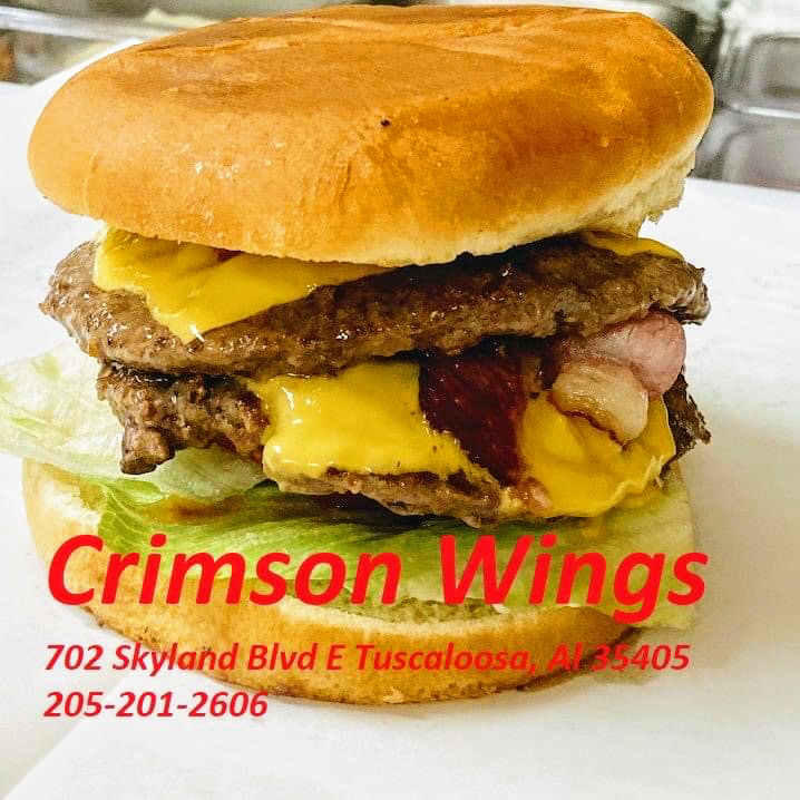 Crimson Wings | restaurant | 702 Skyland Blvd E, Tuscaloosa, AL 35405, USA | 2052012606 OR +1 205-201-2606