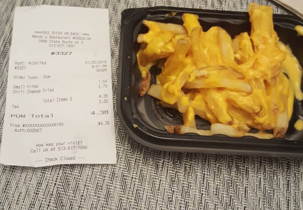 Wendys | restaurant | 3988 State Route 22 3, Loveland, OH 45140, USA | 5132749667 OR +1 513-274-9667