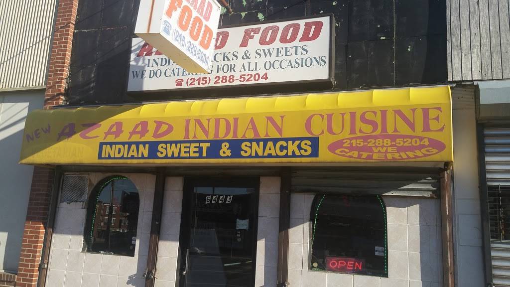 New Azaad Foods | restaurant | 6443 Castor Ave, Philadelphia, PA 19149, USA | 2152885204 OR +1 215-288-5204
