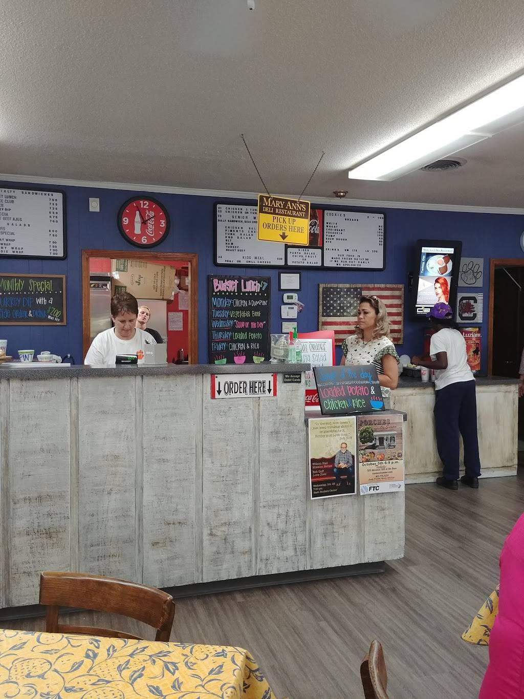 Mary Anns Deli Restaurant | restaurant | 584 Bultman Dr #4, Sumter, SC 29150, USA | 8037754575 OR +1 803-775-4575