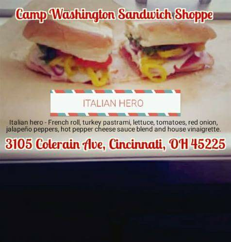 Camp Washington Sandwich Shoppe | restaurant | 3105 Colerain Ave, Cincinnati, OH 45225, USA | 5135427467 OR +1 513-542-7467