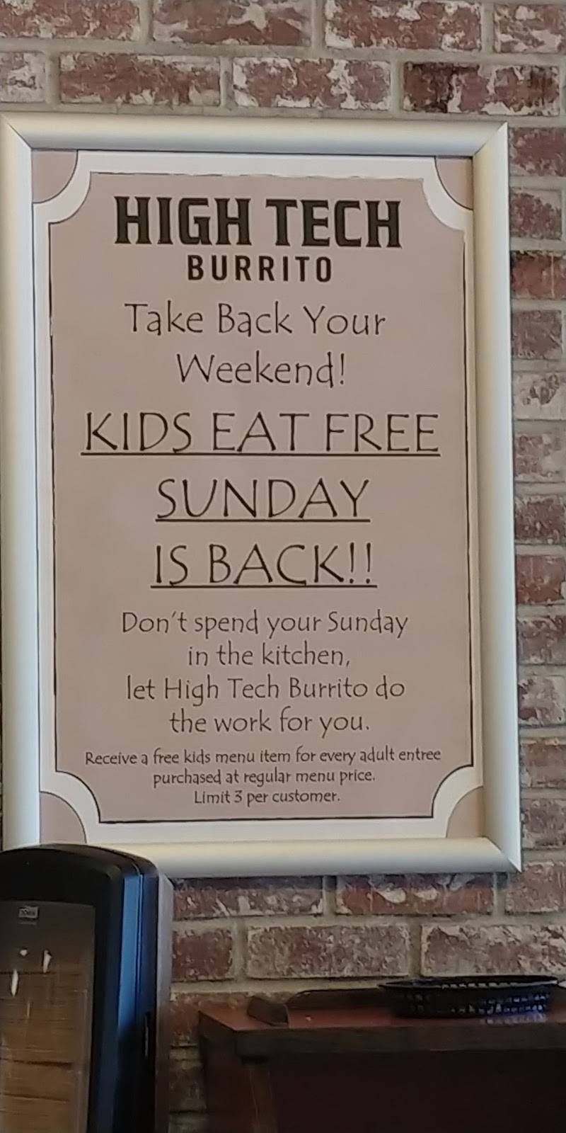 High Tech Burrito | restaurant | 1815-B Ygnacio Valley Rd, Walnut Creek, CA 94596, USA | 9259383888 OR +1 925-938-3888