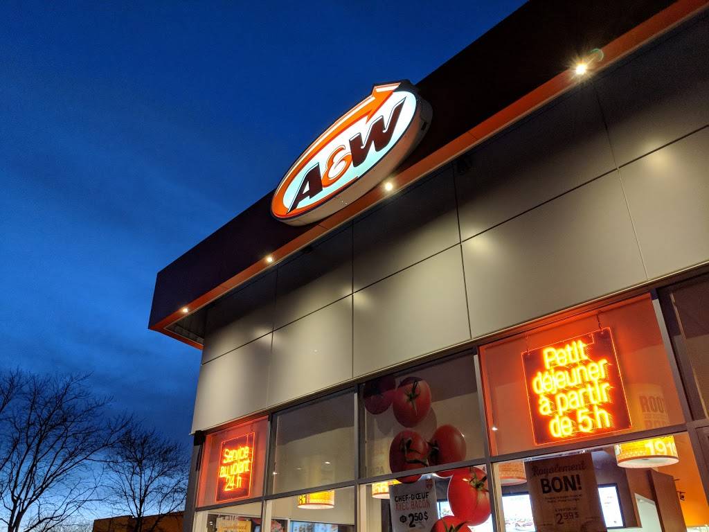 A&W Canada | restaurant | 1935 Boulevard Roland-Therrien, Longueuil, QC J4N 1A3, Canada | 4504680438 OR +1 450-468-0438