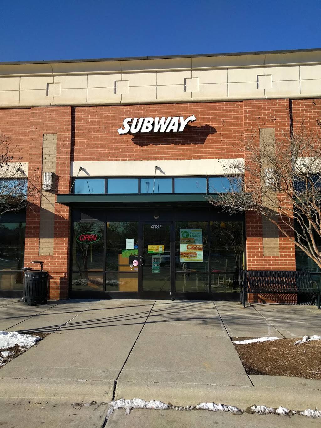 Subway | restaurant | 4137 Davis Dr, Morrisville, NC 27560, USA | 9194819515 OR +1 919-481-9515