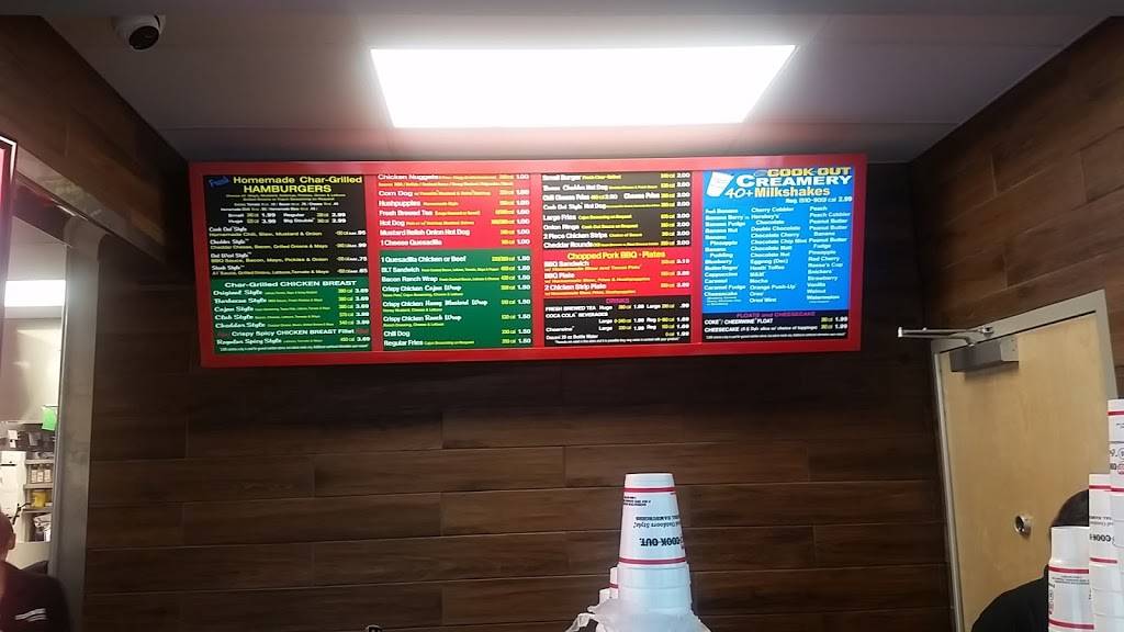 Cook Out | restaurant | 986 High St, Jackson, MS 39202, USA | 6019499947 OR +1 601-949-9947