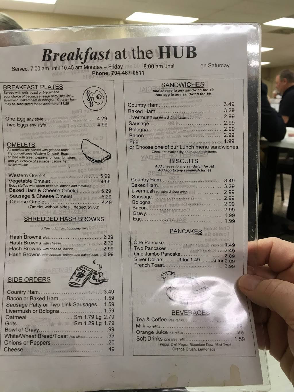 Hub | restaurant | 108 E Grover St, Shelby, NC 28150, USA | 7044870511 OR +1 704-487-0511