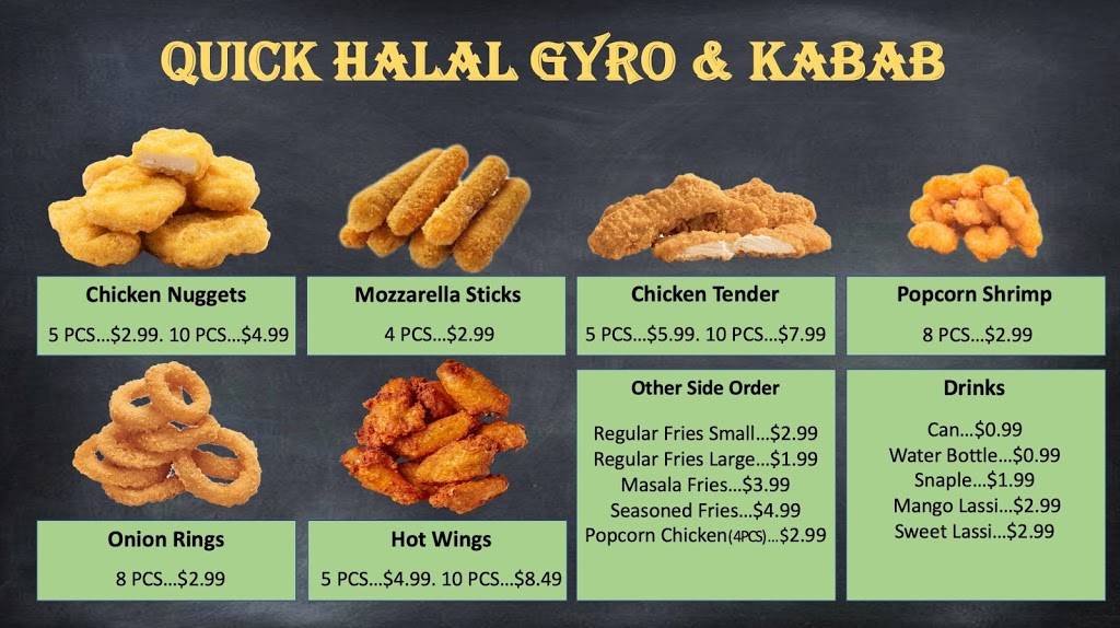 Quick Halal Gyro and kebab | restaurant | 821 Elmont Rd, Elmont, NY 11003, USA | 5162846415 OR +1 516-284-6415