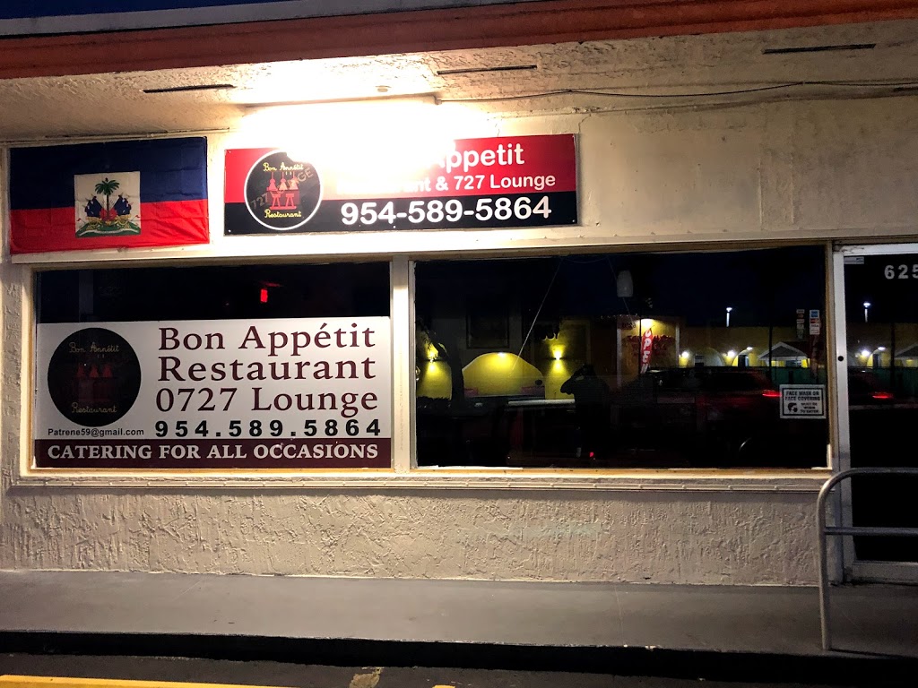 Bon Appetit Restaurant & 727 Lounge | restaurant | 6252 Pembroke Rd, Miramar, FL 33023, USA | 9545895864 OR +1 954-589-5864