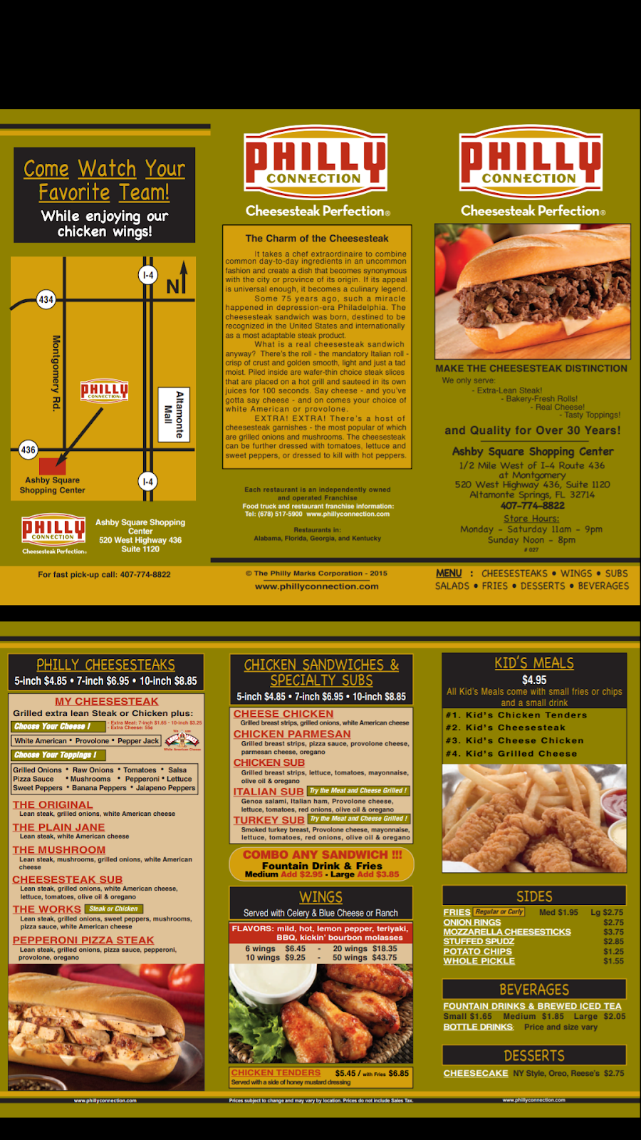 Philly Connection | restaurant | Ashby Square Shopping Center, 520 West, FL-436 Suite 1120, Altamonte Springs, FL 32714, USA | 4077748822 OR +1 407-774-8822