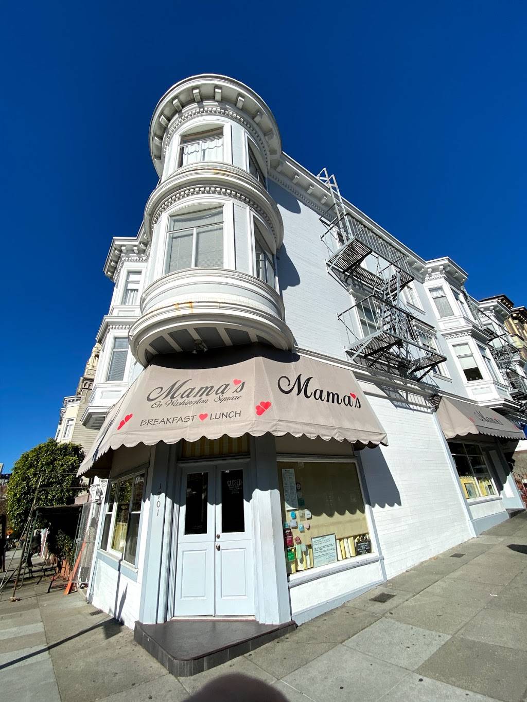 Mamas On Washington Square | restaurant | 1701 Stockton St, San Francisco, CA 94133, USA | 4153626421 OR +1 415-362-6421